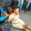 Woman Goes Crazy in The Street of Douala